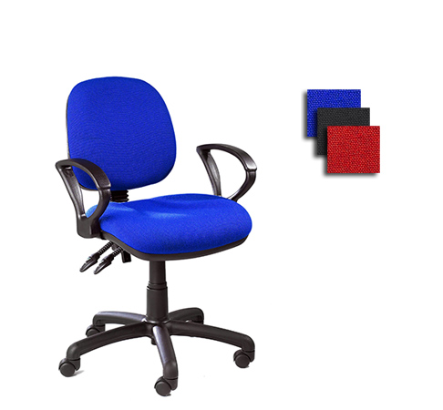 Upholstered drafting and office chairs