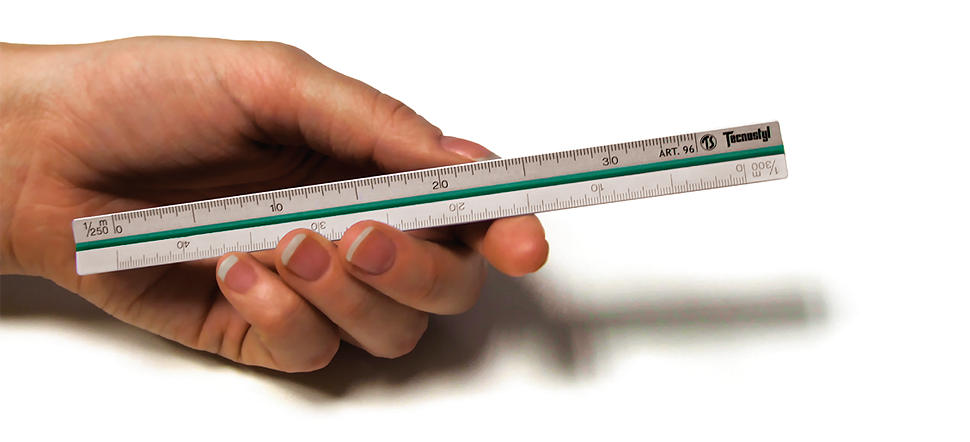 Mini Aluminium Triangular Scale Ruler Mini Aluminium Triangular Scale Ruler