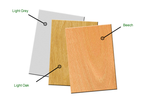 Wood Finishes - Oak, Beech, Grey Wood Finishes - Oak, Beech, Grey