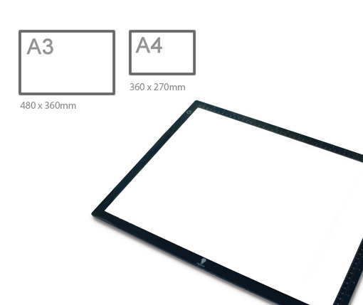 Thin Light Boxes | A2 A3 A4 Slimline Light Box | Light panels